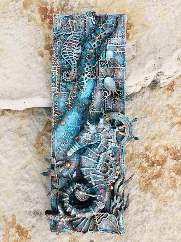 Mixed Media Seahorse - Volcanic Hills Estate Winery Oct 18th 2020