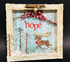 ONLINE WORKSHOP: Whimsical Merry Moose Christmas Canvas - Nov 14th 2021