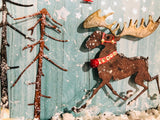 Whimsical Merry Moose Christmas Canvas - Volcanic Hills Estate Winery Oct 23rd 2021 (Saturday)