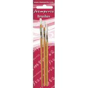 Stamperia -Set 3 Oblique Tip Brushes 4-6-8 - KR105B