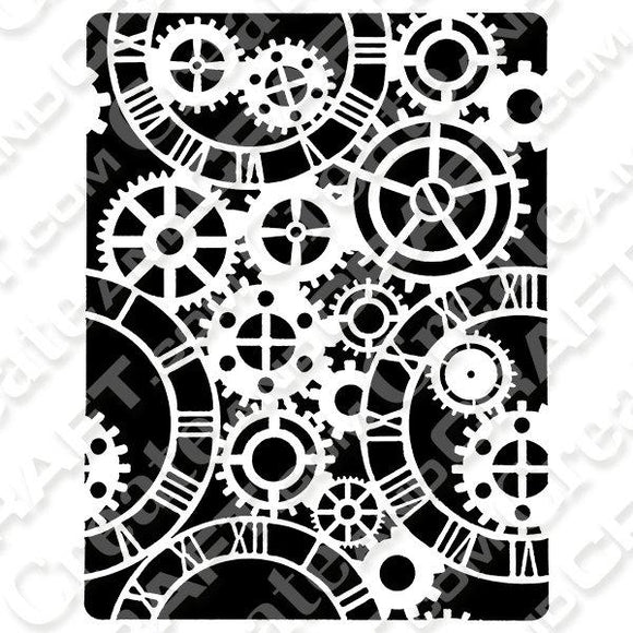 ShokART Mechanical Clocks A5 3D Stencil #42