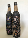 Mixed Media Altered Wine Bottle(s)  - Volcanic Hills Estate Winery Sept 18, 2019