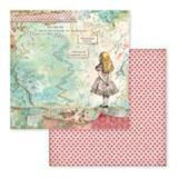 Stamperia Alice Collection - 12" x 12" Paper Pad SBBL52
