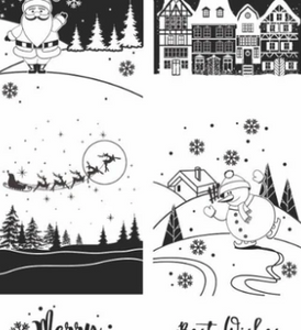 DaliART- Snowglobe Scenes Stamp - A6