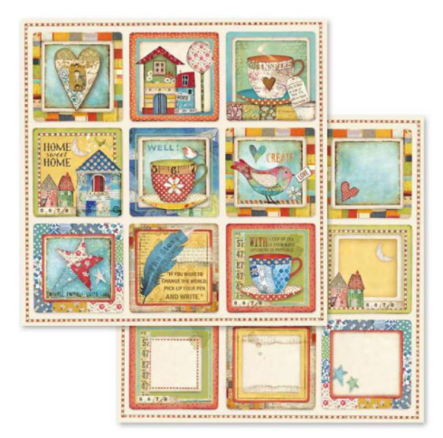 Stamperia Patchwork -  Double Face Paper 30 x 30 SBB572