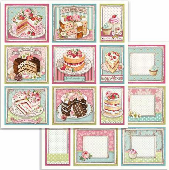 Stamperia 'Sweety' -  Double Face Paper 30 x 30 SBB735
