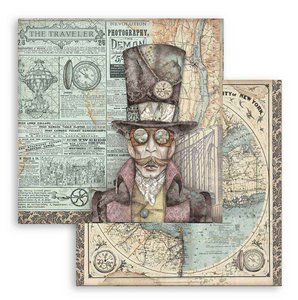 Stamperia 'Sir Vagabond"-  Double Face Paper 30 x 30 SBB745