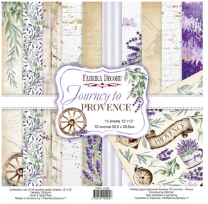 Fabrika Decoru 'Journey to Provence' 12x12 Pad - FDSP-01090