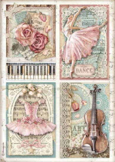 Stamperia A4 Decoupage Passion Cards DFSA4542