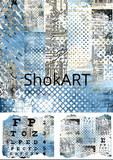 ShokART "Industrial Denim" - Large Format Paper Pad- Limited Edition - SHA303