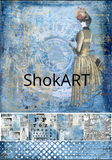 ShokART "Industrial Denim" - Large Format Paper Pad- Limited Edition - SHA303