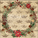 ShokART "Vintage Christmas" - 8" x 8" Paper Pad- Limited Edition- SH8VC06