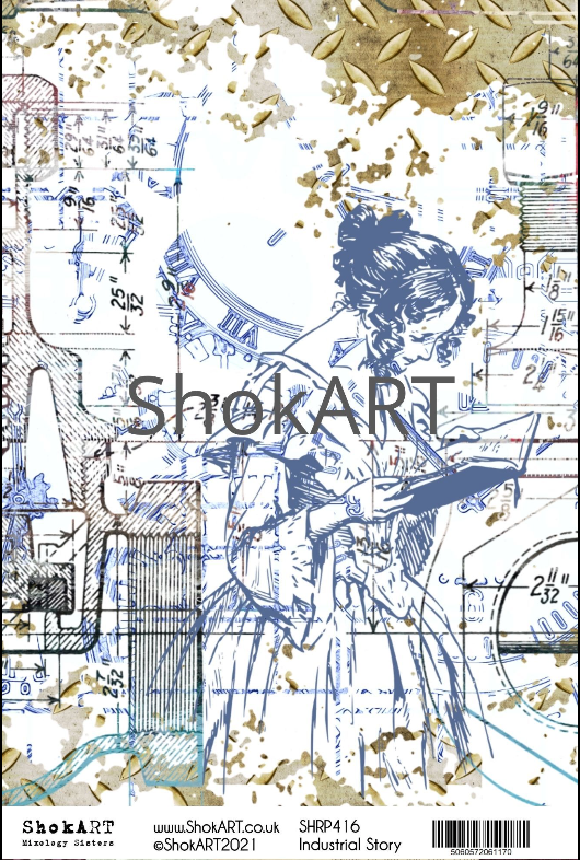 ShokART A4 Rice Papers - Industrial Story - SHRP416