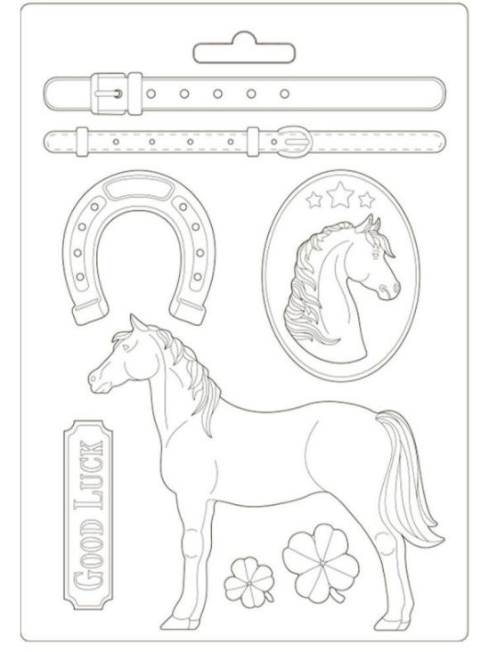 Stamperia A4 Moulds - Romantic Horses - K3PTA4500
