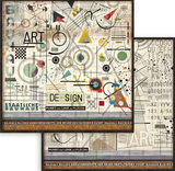 Stamperia Bauhaus - 8" x 8" Paper Pad SBBS65