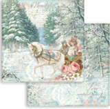 Stamperia Sweet Winter - 12" x 12" Paper Pad SBBL122