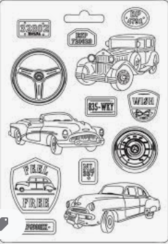 Stamperia A4 Moulds - Desire Vintage Cars - K3PTA4553