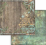 NEW Stamperia Magic Forest Background - 8" x 8" Paper Pad SBBS79