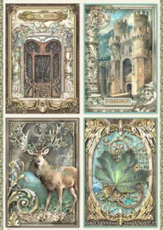 NEW Stamperia A4 Decoupage Magic Forest - Cards DFSA4751
