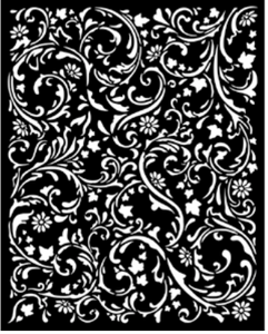 Stamperia Stencil - Thick Stencil -20 x25cm "Magic Forest Swirls Pattern" KSTD131
