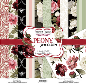 NEW Fabrika Decoru 'Peony Passion' 12x12 Pad - FDSP-01110