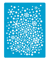NEW Fabrika Decoru "Snowflakes"  Stencil FDTR 193
