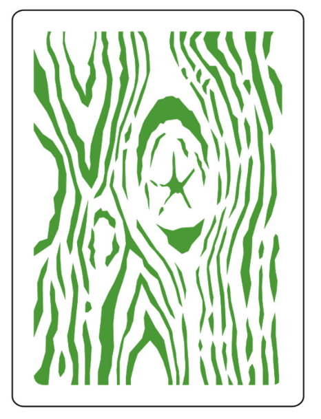 ShokART Tree Bark A5 3D Stencil #S40