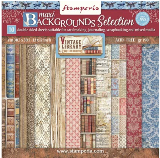Stamperia Sweet Winter Background Collection Scrapbooking Paper