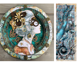 Mixed Media Steampunk Maiden & Mixed Media Magical Seahorse ONLNE Workshops Dec 12 & 13th 2020