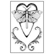 Stamperia Natural Rubber Stamps 7x11cm - Life Moth - WTKCC131