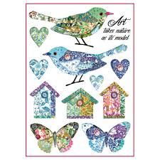 Stamperia A4 Decoupage Rice Paper - Birds and Fantasy Nests DFSA4297