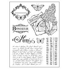 Stamperia Natural Rubber Stamps 14x18cm - Lilac - WTKCC103