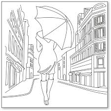 Stamperia Silhouette Art Napkin - Singing In the Rain -50x50cm - DTM07