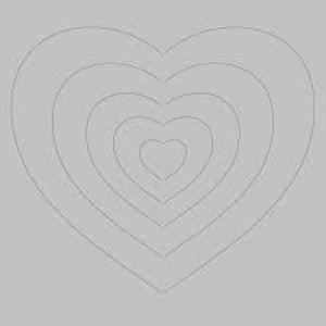 DaliART Stencils - Heart Masking Layers - 5 x 5"
