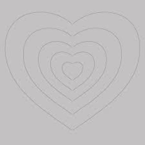 DaliART Stencils - Heart Masking Layers - 5 x 5