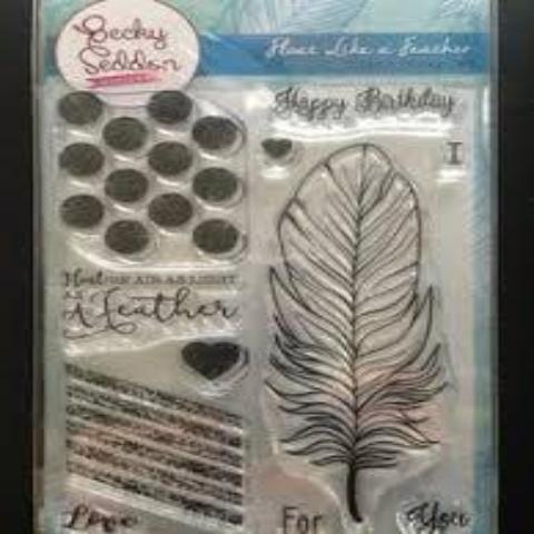 Becky Seddon 'Float Like a Feather' Clear Stamp Set