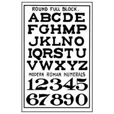Stamperia Natural Rubber Stamps 7x11cm - Alphabet - WTKCC132