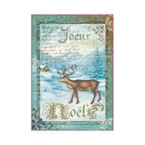 Stamperia A4 Decoupage Rice Paper -  Joguer Moose DFSA4039