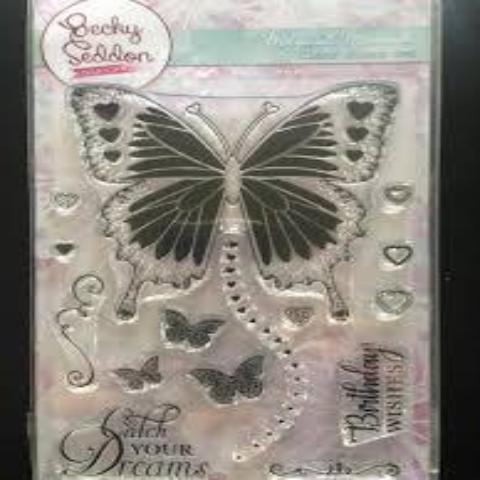 Becky Seddon 'Magical Monarch' Clear Stamp Set