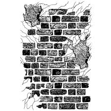 Stamperia Natural Rubber Stamps 7x11cm - Brick Wall - WTKCC108