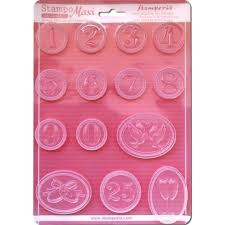 Stamperia A4 Moulds Occasion Numbers - K3PTA445