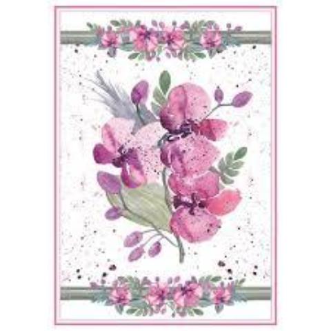 Stamperia A4 Decoupage Rice Paper -  Violets Bouquet DFSA4215